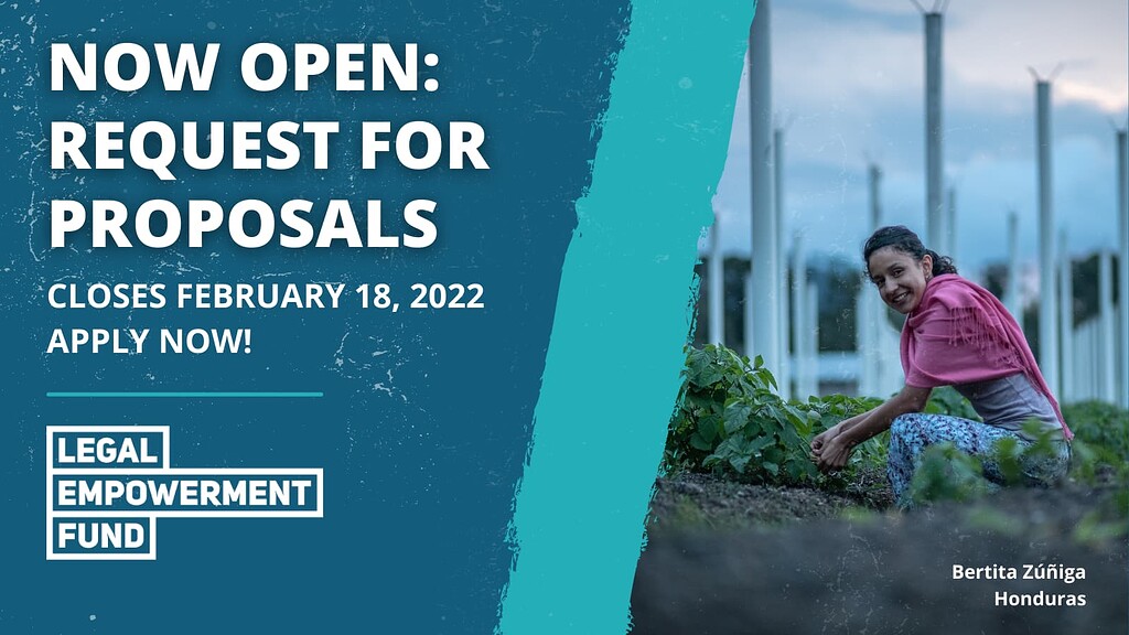 Apply now Legal Empowerment Fund launches first open call for